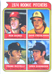 1974 Topps Baseball Cards      599A   Ron Diorio/Dave Freisleban/Frank Riccelli/Greg Shanahan Wash
